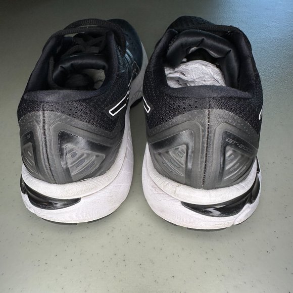 Asics Womens GT 2000 9 1012A859 Black and White Running Shoes Sneakers Size 7 - Picture 5 of 9